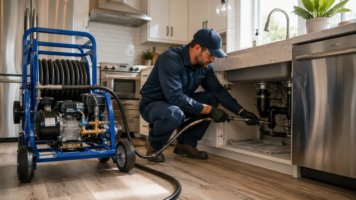 Kitchen Drain Hydro Jetting in Carpinteria