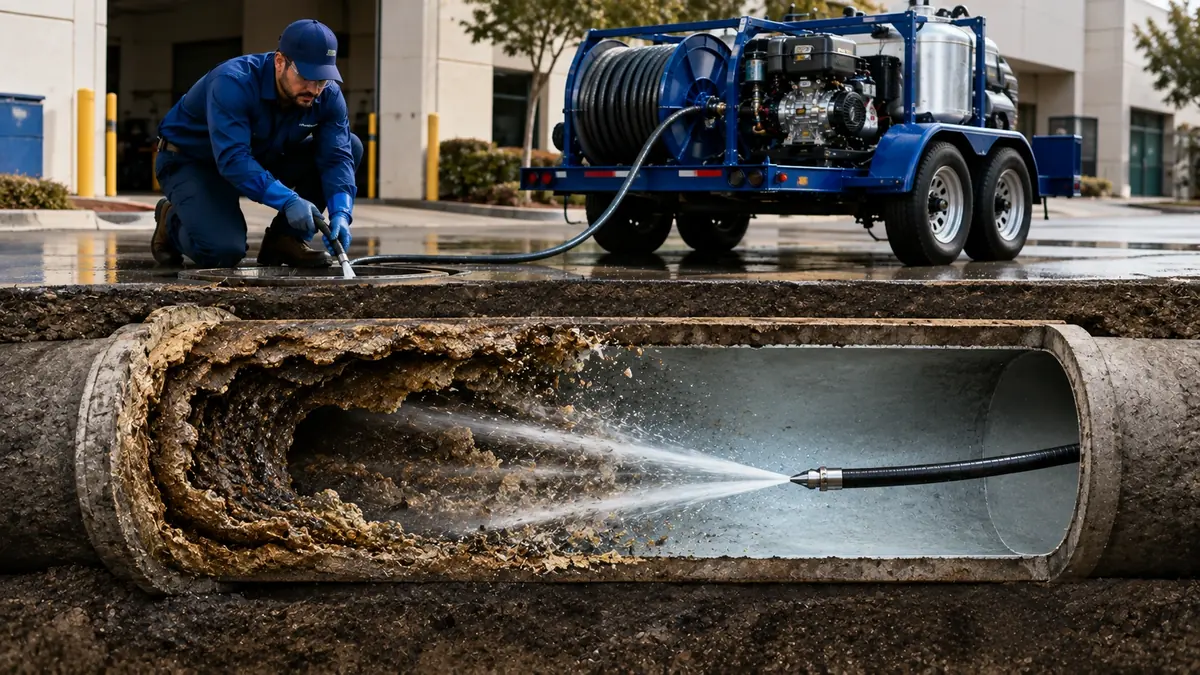Sewer Pipe Descaling in Carpinteria